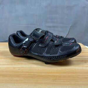 Specialized Pro Road Cycling Shoe Mens Size US 12.25 Black Hook & Loop 610E-1646